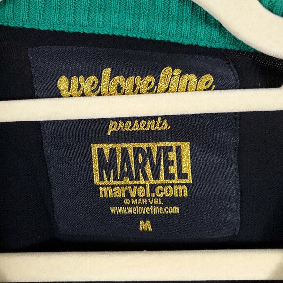 WeLoveFine x Marvel Loki Helm Vintage Sweater Crop Cosplay Size M - Picture 10 of 12